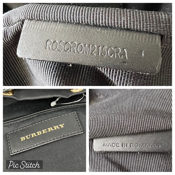 Burberry Crossbody Rucksack Black Nylon Logo Backpack - Picture 5 of 16